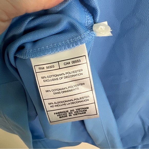 NWT Nike Golf Dri Fit Blue Nascar Camping World Series Pique II Polo Size XL - Picture 9 of 10